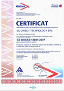 BS OHSAS 18001:2007 - Sistem de Management al Sanatatii si Securitatii Ocupationale
