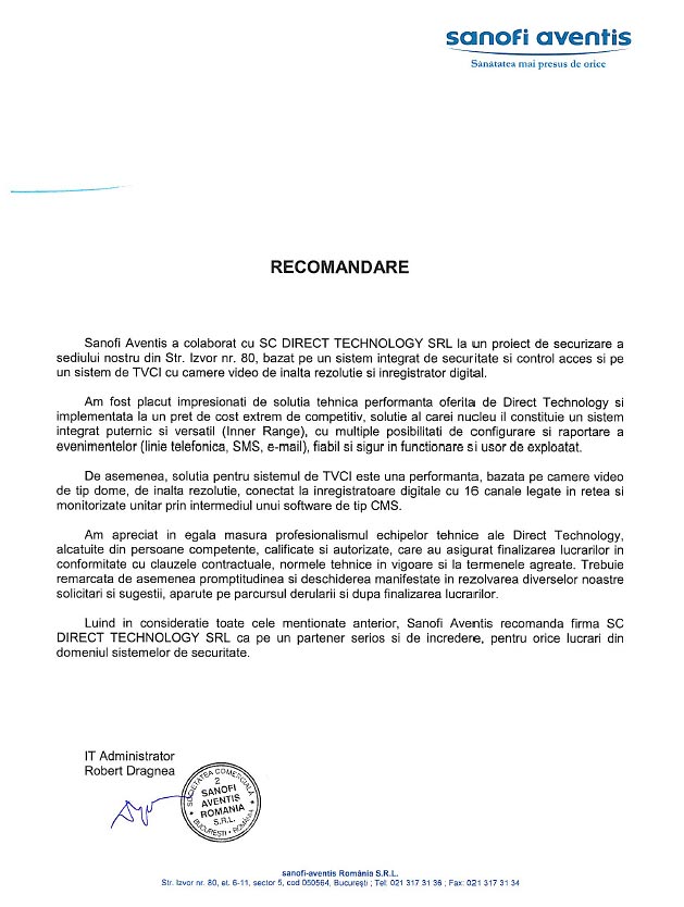 referinta - Sanofi